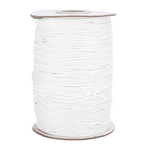 Yinhing 160 M Gewachster Leinen, DIY Umweltfreundliche Handgewebte Seil, Baumwollfaden für DIY -Handnähtereparaturen (27# weiß) von Yinhing