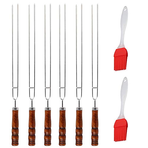 Yinhing 6pcs Fleischkochgabel, Grillgabel aus Edelstahl aus BBQ, mit 2pcs Silicon BBQ -Pinsel, Flip -Gabel Zum Grillen, Grillwerkzeug Yinhing 6pcs Fleischkochgabel, Grillgabel aus Edelstahl aus BBQ, mit 2pcs Silicon BBQ -Pinsel, Flip -Gabel Zum Grillen, Grillwerkzeug von Yinhing