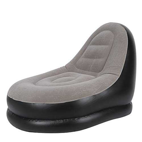 Yinhing Aufblasbare Couch, Aufblasbarer Spielstuhl mit Fußschemelklappenfeuersofa Stuhl Blow Up Stuhl für Film Im Freien Zimmer Schlafzimmer Gartenlesen Camping, 59.1 X 39,4 X 33,5in von Yinhing