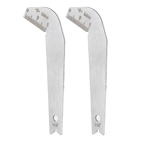 Yinhing Drill Bit Messwerkzeug, Bohrbits Winkelmesser Bohrbits Winkelmesser 2pcs Drill Bit Winkelführung für 118 -Grad -Metallblattmessungspitzentool von Yinhing