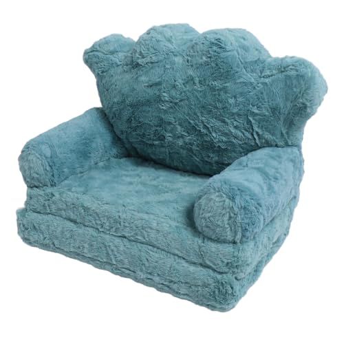 Yinhing Kids Couch, Kleinkindstuhl Flip Out Stuhl Crown Süßes Weiches Bequemes Sofa Green Out Couch Kids Sofa für Mädchen Heimschule Kindergarten (2 Etagen) von Yinhing