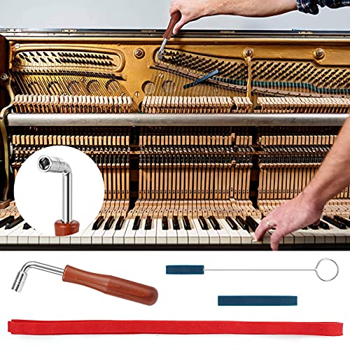 Yinhing Klavier -Tuning -Kit, Klavier Tuner Profi Tuning Kit Schraubenschlüssel Temperament Streifen Streifen Hammer DIY FEELTUNG SET von Yinhing
