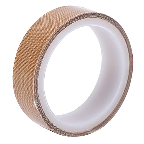 Yinhing Wärmefestes Klebeband, Ptfe Tape Ptfe Material Adhäsive Wärmedämmung Dichtungsband Rollenrollen -Widerstandsband Sublimation Wärmeklebeband für Versiegelung (Dicke 0,18 * Breite 25 mm * von Yinhing