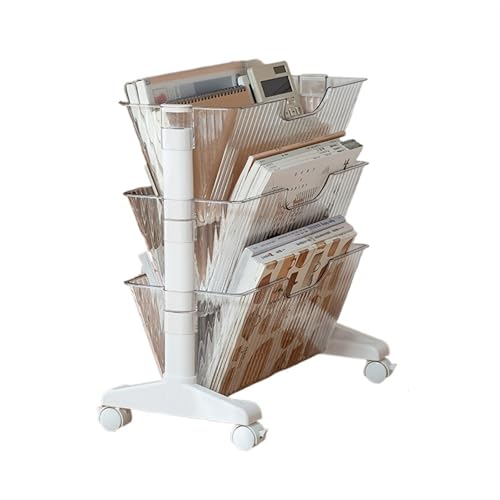 Yinj9562fg Bürocontainer Herausnehmbares Bücherregal, transparente Dokumentenaufbewahrungsbox, Datenaufbewahrungsbox Büroschrank von Yinj9562fg