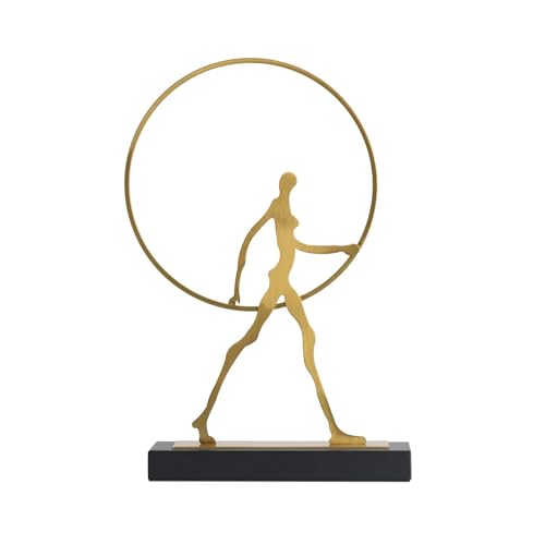 Yinj9562fg Tischstatue Moderne einfache abstrakte Figur Dekoration Metall Desktop Ornamente, 23,5 * 6,5 * 39 cm Desktop Ornament von Yinj9562fg