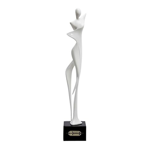 Yinj9562fg Tischstatue Moderne einfache abstrakte Figur Ornamente Harz Home Dekorationen Möbel Handwerk Desktop Ornament(Weiß) von Yinj9562fg
