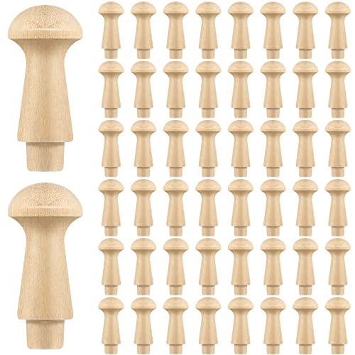 50 Stück Mini-Shaker-Heringe unlackiertes Holzstreuer-Heringe 2,4 x 1,4 cm glatte Textur Holzklammern zum Aufhängen von Mantel, Tasse, Handtuch, Wandorganisation, Zubehör von Yinkin