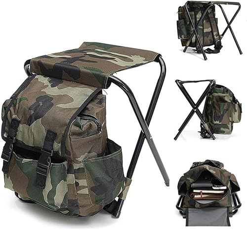 Yintrinsic Faltender Angelhocker-Camping-Stuhl mit Rucksack wasserdichter tragbarer Rucksack mit Sitz 100kg Maximale Last für Wandern Angeln Picknick-Reise Yintrinsic Faltender Angelhocker-Camping-Stuhl mit Rucksack wasserdichter tragbarer Rucksack mit Sitz 100kg Maximale Last für Wandern Angeln Picknick-Reise von Yintrinsic