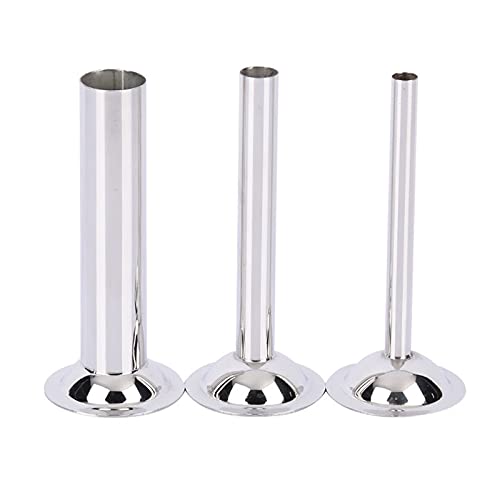 Yinuoday 3pcs Wurstfüller Rohr Edelstahl Grinder Stuffer Rohre Wurst Füllung Werkzeuge für Größe 8 manuell oder elektrisch Fleischwolf von Yinuoday