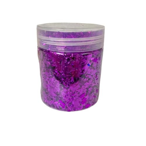 Yinxi 1 Stück 4 g Kohlefaser DIY gehackte Kohlefaser Kurzschnitt Schmieden Kunststoff Farbe Glitzer Chips Stücke (Color : Purple, Size : S) von Yinxi