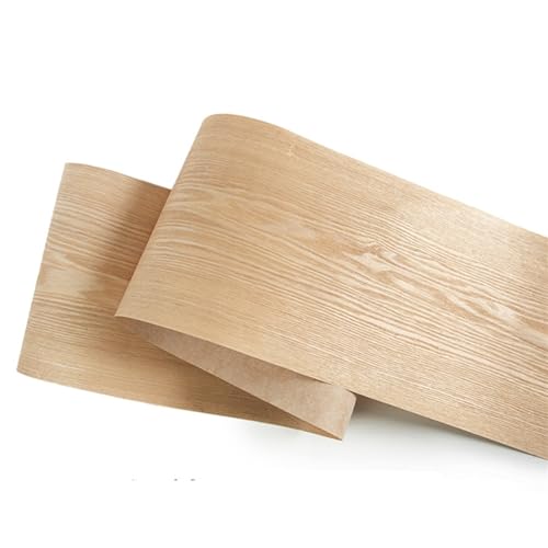 Yinxi 1pc Natural Ash Solid Wood Veneer for Audio Furniture Chair Thin Handmade DIY Decorative Panel Skin Speaker Renovation von Yinxi