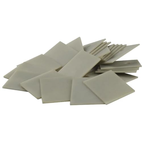 Yinxi 30 stücke AIN Tabletten Aluminiumnitrid Keramikplatte Wärmedämmung Keramikplatte TO-220/247/264/3 P (Size : 0.6X12X18.5) von Yinxi