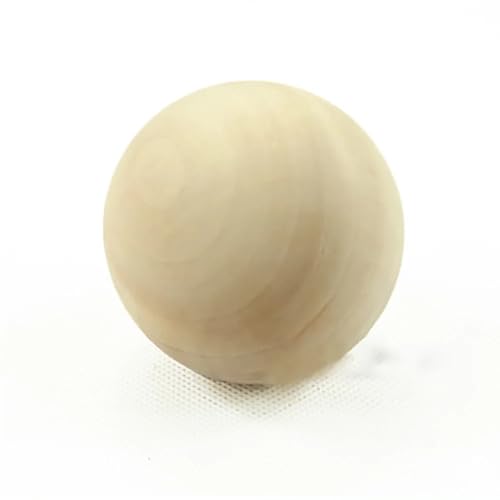 Yinxi Runde Kugel aus massivem Holz, natürliche Holzscheite, runde Perlen aus Holz, große Kugel aus massivem Holz, 60/70/75/80/90/100 mm (Color : 60mm, Size : 3PCS) von Yinxi