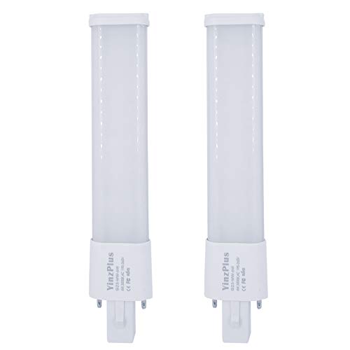 YinzPlus MEHRWEG 2er Pack 6,5 Zoll CRI 90 G23 LED-Lampe 6 Watt Warmweiß 3000K 600 Lumen PLS Lampe CFL Kompakte LED Leuchtstoffröhre YinzPlus MEHRWEG 2er Pack 6,5 Zoll CRI 90 G23 LED-Lampe 6 Watt Warmweiß 3000K 600 Lumen PLS Lampe CFL Kompakte LED Leuchtstoffröhre von YinzPlus