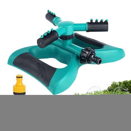 Einstellbarer rotierender Sprinkler für Hof, 360-Grad-Rotationsbewässerungssystem, automatische Gartenwassersprinkler, für Gewächshäuser, Blumenbeete, Gemüsebeete von Yiohejy