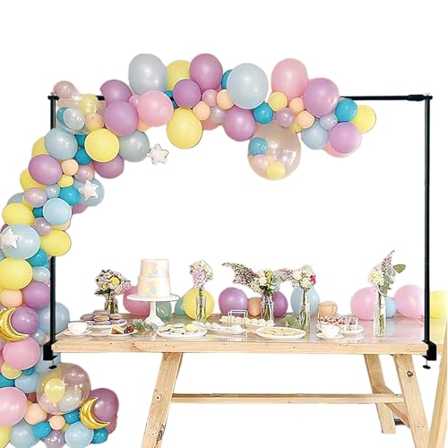 Tischbogenständer, Tischstabständer mit Klemmen, verstellbarer Metallbogenrahmen, wiederverwendbar, hält künstliche Pflanzen, Luftballons, Girlanden und Lichterketten für Hochzeiten von Yiohejy