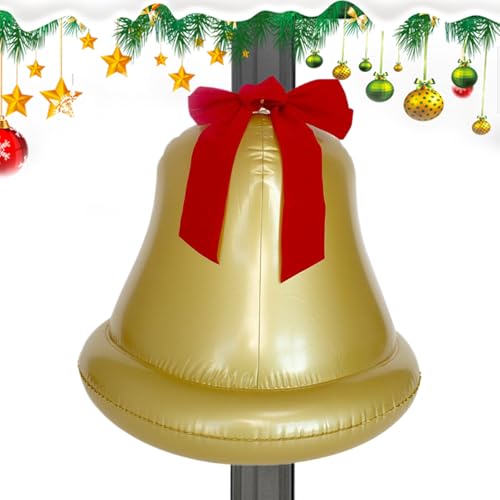 Yiohejy Große Aufblasbare Weihnachtsdekorationen | Aufblasbare Riesenglocke Weihnachtsdekoration | Wohndekoration Gartendekoration | Für Innenbereich Außenbereich Büro Gehweg Schule Garten Yiohejy Große Aufblasbare Weihnachtsdekorationen | Aufblasbare Riesenglocke Weihnachtsdekoration | Wohndekoration Gartendekoration | Für Innenbereich Außenbereich Büro Gehweg Schule Garten von Yiohejy