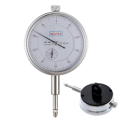 Yiohejy Instrument Indicator,Kreissägenjustage,0-10 mm Prüfgerät Mit Aluminiumlegierung Gehäuse - 0.01 MM Präzision Für Drucker Industrie Auto Reparatur Werkzeugprüfung von Yiohejy