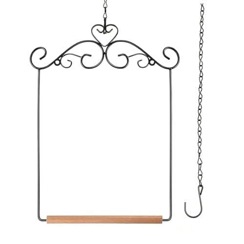 Yiohejy Kolibri-Schaukeln und Sitzstangen, für den Außenbereich, zum Aufhängen, für den Außenbereich, Innenbereich, Terrasse, Garten, Rasen, Dekoration, Sittich, Nymphensittich, , Ara, Lovebird von Yiohejy