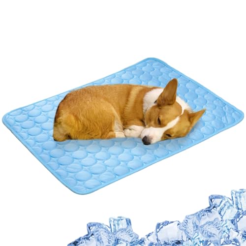 Yiohejy Kühlmatte für Hunde, Haustier-Kühlmatten, Sommer-Eiskissen, Haustier-Kühlbedarf, leicht, atmungsaktiv und faltbar, für Kiste, Zwinger, Katzenbett, Sofa Yiohejy Kühlmatte für Hunde, Haustier-Kühlmatten, Sommer-Eiskissen, Haustier-Kühlbedarf, leicht, atmungsaktiv und faltbar, für Kiste, Zwinger, Katzenbett, Sofa von Yiohejy