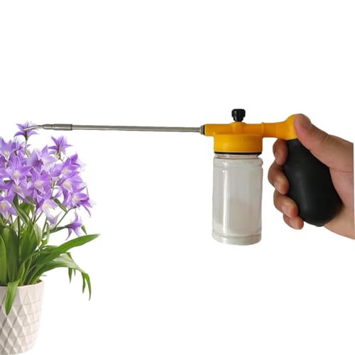 Yiohejy Pulversprüher Staubwedel - Teleskop Erdpulver Staubegerät - Werkzeuge Schnellverteiler Für Outdoor Paprika Indoor Tomaten Gewächshäuser Gemüse Blüten Ernte Farm Obstgarten Feld von Yiohejy