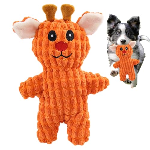 Yiohejy Quietsch Hundespielzeug Plüsch - Niedliches Plüschspielzeug Mit Quietscher | Zahnreinigungs Kauspielzeug Zur Beschäftigung,Für Gesellschaft Training und Outdoor Spiel von Yiohejy