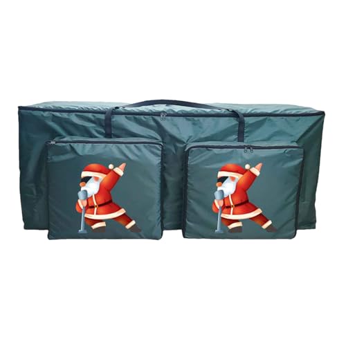 Yiohejy Weihnachtsbaum Aufbewahrung | Wasserdichte Organisiertasche Mit 2 Fronttaschen - Weihnachtskranz Aufbewahrung,Für Waschraum Garage Wohnung Reise Wohnheim von Yiohejy
