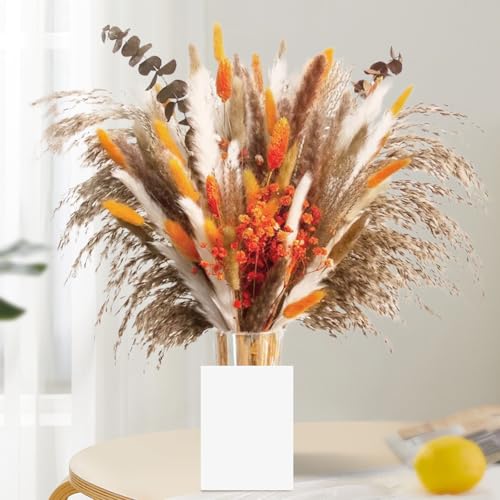 Yiomxhi 61 Stück Pampasgras Getrocknet Blumen, Natürliche Trockenblumen Eukalyptus Herbst Deko DIY für rustikale Boho Tischdeko Hochzeit Dekoration Yiomxhi 61 Stück Pampasgras Getrocknet Blumen, Natürliche Trockenblumen Eukalyptus Herbst Deko DIY für rustikale Boho Tischdeko Hochzeit Dekoration von Yiomxhi