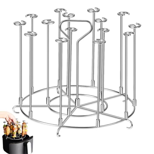 Yiomxhi Heißluftfritteuse Spießen Grillrost Edelstahl, Vertikaler Spieß Rack Mehrzweck Luftfritteuse Gestell, Luftfritteusenständer Grillspieße Airfryer Zubehör Air Fryer Rack Yiomxhi Heißluftfritteuse Spießen Grillrost Edelstahl, Vertikaler Spieß Rack Mehrzweck Luftfritteuse Gestell, Luftfritteusenständer Grillspieße Airfryer Zubehör Air Fryer Rack von Yiomxhi