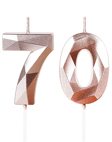 Yiran Geburtstagskerzen Zahlen 70, 5cm Roségold Geburtstagskerzen, Kerzen Geburtstag, Geburtstag Kerzen, Tortendeko Geburtstag, Kuchendeko Geburtstag, Geburtstagskerzen für Geburtstagsdeko, Nummer 70 Yiran Geburtstagskerzen Zahlen 70, 5cm Roségold Geburtstagskerzen, Kerzen Geburtstag, Geburtstag Kerzen, Tortendeko Geburtstag, Kuchendeko Geburtstag, Geburtstagskerzen für Geburtstagsdeko, Nummer 70 von Yiran