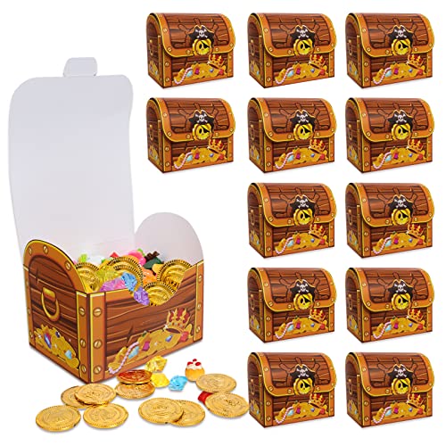 Piraten Schatzkiste,12Pcs Piratenparty Box,Schatztruhe Kinder Piraten Geschenkbox Schatzkiste,Kindergeburtstagsfeier Requisiten Schatztruhe Piraten Partyzubehör,für Halloween Deko Kinder Mitgebsel Box Piraten Schatzkiste,12Pcs Piratenparty Box,Schatztruhe Kinder Piraten Geschenkbox Schatzkiste,Kindergeburtstagsfeier Requisiten Schatztruhe Piraten Partyzubehör,für Halloween Deko Kinder Mitgebsel Box von Yisscen