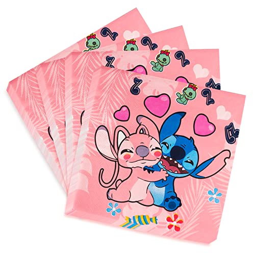 Geburtstag Servietten, 40 Stück Party Servietten Tischdeko, Papierservietten Paper Napkins, Kindergeburtstag Party Zubehör, für Junge Mädchen Geburtstag Party Deko Tischserviette, 33x33cm von Yisscen