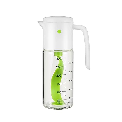 Yissone 300 ml Salatdressing-Mischflasche aus Borosilikatglas für Salat-Dressing, Mixen, Vorratsbehälter von Yissone