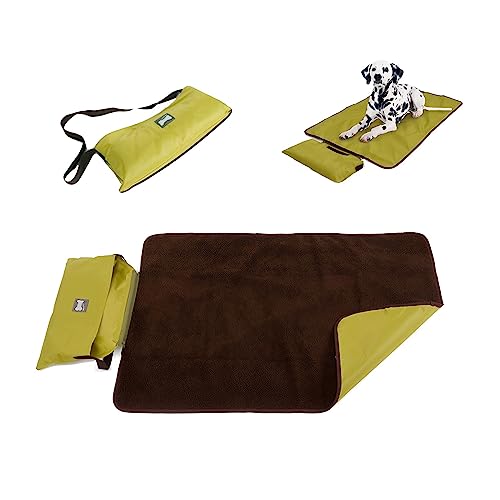 Yissone Haustier Hundematte Hundebett Hundekissen Faltende wasserdichte Schlafmatte Decke Fleece Pad für Kleine Mittlere Große Hunde Indoor Outdoor Camping Reisen von Yissone