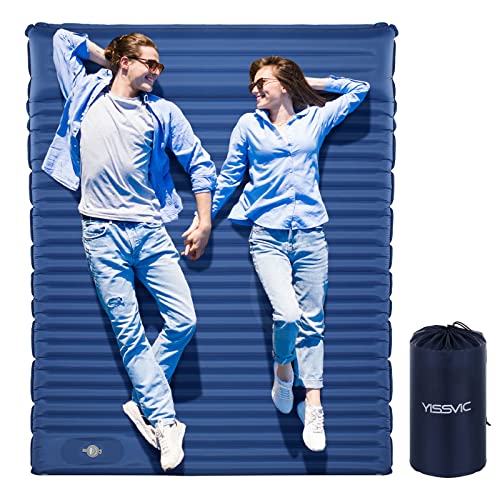 Yissvic Isomatte 2 Personen Isomatte Selbstaufblasend mit Fußpumpe Luftmatratze für Outdoor Camping Wandern Türkisblau Yissvic Isomatte 2 Personen Isomatte Selbstaufblasend mit Fußpumpe Luftmatratze für Outdoor Camping Wandern Türkisblau von Yissvic