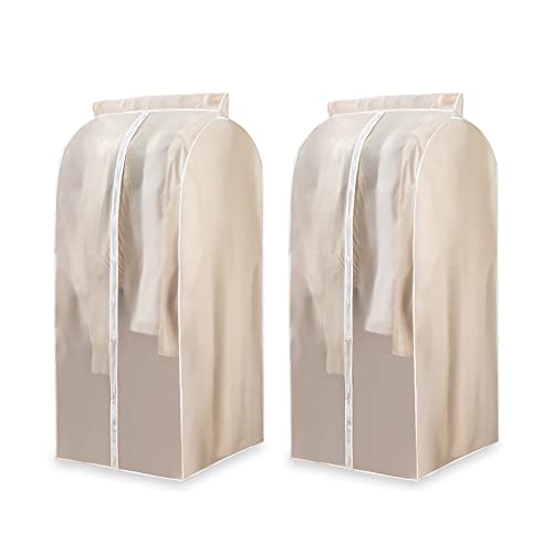 2 Stück hängende Kleidersäcke zur Aufbewahrung von Schrank, 120 cm Kleiderhüllen, zum Aufhängen, Kleidertaschen, Organizer, Kleidertasche (60 × 50 × 120) von Yitexin
