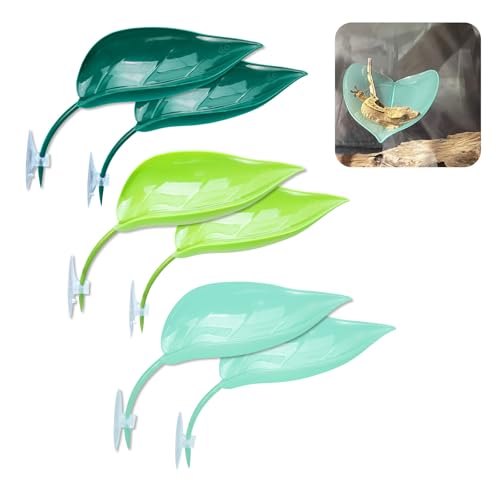 Yitexin 6 Stücke 3 Farben Betta-Hängematten Pad Mit Saugtasche, Lebensraum Simulieren Teichpflanzen Miniteich Basking Bett Plattform, Kleiner Ruhetank Baumfrosch Schildkröte (3 Farbe, 18.5 x 7cm) von Yitexin