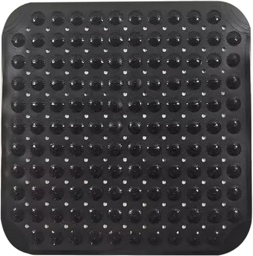 Duschmatte,48 x 48cmDuschmatte rutschfest Quadratisch, Badewannenmatte rutschfest, Aufhängern und Ablauflöchern,Schwarz Duschmatte,48 x 48cmDuschmatte rutschfest Quadratisch, Badewannenmatte rutschfest, Aufhängern und Ablauflöchern,Schwarz von Yitobici