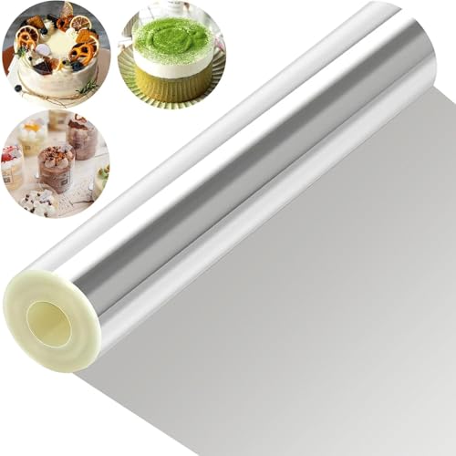 Tortenrandfolie,30cmx10m hochTransparent Tortenfolie,Transparent Acetat Rolle Verdicken, Acetat Folie Wiederverwendbar für Kuchen Schokolade Mousse Kuchen Dessertringe von Yitobici