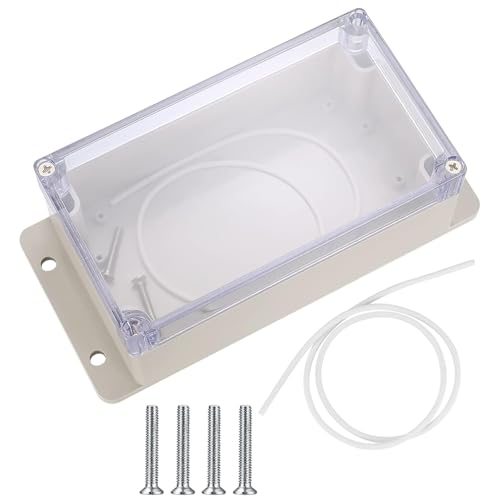 Wasserdichte Anschlussdose, ABS Kabelgehäuse Verteilerkasten für Indoor Outdoor Elektronikkabel, IP65 Elektrische Projektbox Verteilerdose Staubdicht Wetterfest (Transparent 15,8 x 9 x 6,4 cm) von Yitobici