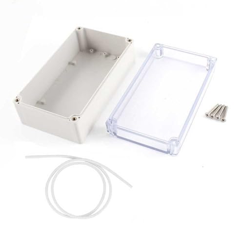 Wasserdichte Anschlussdose, ABS Kabelgehäuse Verteilerkasten für Indoor Outdoor Elektronikkabel, IP65 Elektrische Projektbox Verteilerdose Staubdicht Wetterfest (Transparent 20X12X7,5CM) von Yitobici