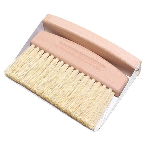 Weiß,Schaufel und Besen Set,Tischbesen,Tischkehrset aus Holz und Metall,Mini Kehrblech und Handfeger Besen,Nylon Borsten Weiß,Schaufel und Besen Set,Tischbesen,Tischkehrset aus Holz und Metall,Mini Kehrblech und Handfeger Besen,Nylon Borsten von Yitobici