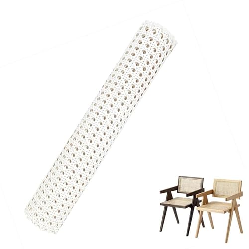 Yitobici Wiener Geflecht,Kunststoff PE Rattan-Gurt Cane Webbing, 40 x 100cm Webbing Rattan Roll,Rattan Wabengeflecht für DIY-Projekte Möbeldekoration,Weiß Yitobici Wiener Geflecht,Kunststoff PE Rattan-Gurt Cane Webbing, 40 x 100cm Webbing Rattan Roll,Rattan Wabengeflecht für DIY-Projekte Möbeldekoration,Weiß von Yitobici