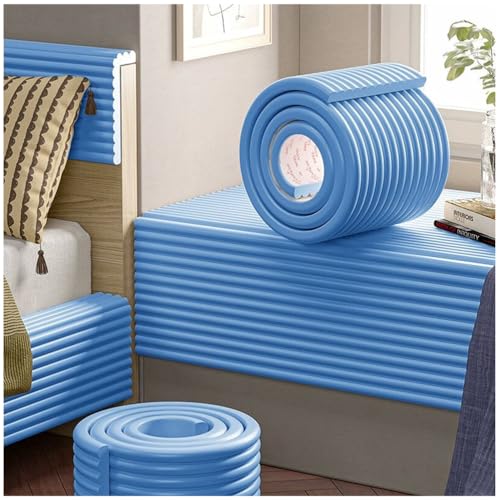 Yiustldd 3D-Antikollisions-Wandpolster, Schaumstoffpuffer, Selbstklebende, isolierte, gepolsterte Wandpaneele, Schaumstoffstreifen-Eckenschutz,Blau,30x200cm Yiustldd 3D-Antikollisions-Wandpolster, Schaumstoffpuffer, Selbstklebende, isolierte, gepolsterte Wandpaneele, Schaumstoffstreifen-Eckenschutz,Blau,30x200cm von Yiustldd