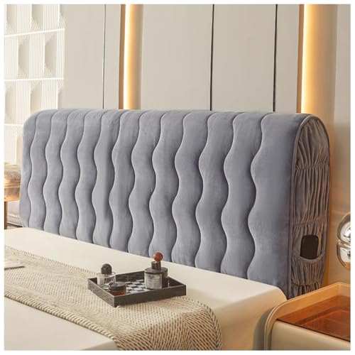 Yiustldd verdickter Kopfteilbezug, Staubdichte All-Inclusive Dehnbare Schutzhülle Für Schlafzimmer Kopfteil,Grau,230cm Yiustldd verdickter Kopfteilbezug, Staubdichte All-Inclusive Dehnbare Schutzhülle Für Schlafzimmer Kopfteil,Grau,230cm von Yiustldd