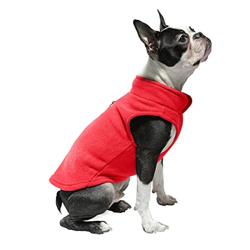 Yiwong Verdickter Fleece Hundemantel, Dicke Warme Weste für Herbst- und Winterhunde, Hundemantel Winter Warme Jacke Weste von Yiwong