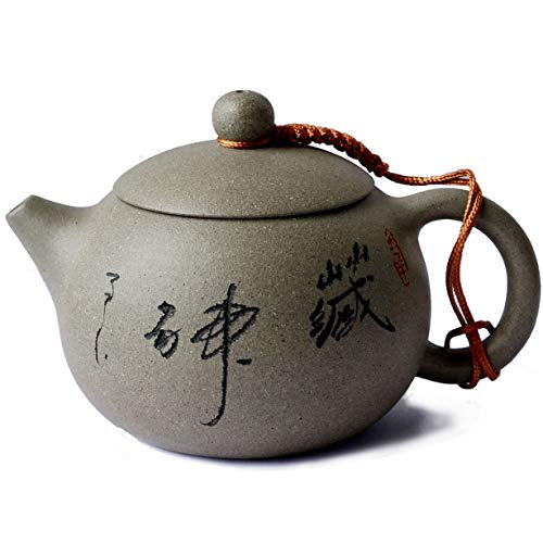 Teekanne, chinesischer Yixing-Ton, echte handgefertigte Xishi-Töpfe, Zisha-Flasche, Kürbis-Weinglas (Xishi Changshen) von Yixing genuine