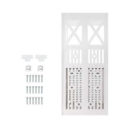 Badschrank Stehend Sideboard, Badezimmerschrank Doppeltür, Badezimmermöbel, Badezimmerregal, Badezimmerschrank Weiß 3+1 Stöckiges, Einfacher Aufbau & Haltbarkeit, 40 × 25 × 90cm für Bad Aufbewahrung von Yiyai