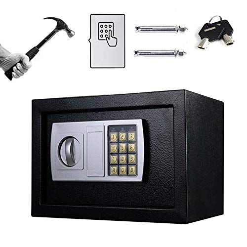 Elektronik Safe Tresor mit zahlenschloss und 2 Notschlüssel wasserdichte Sicherheitsbox Wandtresor Schwarz 31 x 20 x 20 cm Elektronik Safe Tresor mit zahlenschloss und 2 Notschlüssel wasserdichte Sicherheitsbox Wandtresor Schwarz 31 x 20 x 20 cm von Yiyai