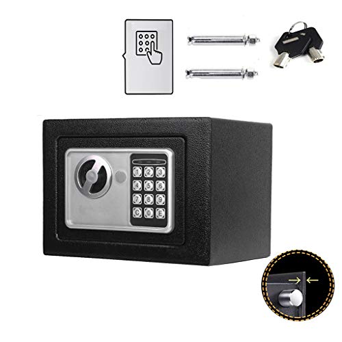 Klein Elektronik Safe Tresor mit zahlenschloss und 2 Notschlüssel Wasserdichte Sicherheitsbox Hotelsafes Wandtresor Schwarz 23 x 17 x 17 cm Klein Elektronik Safe Tresor mit zahlenschloss und 2 Notschlüssel Wasserdichte Sicherheitsbox Hotelsafes Wandtresor Schwarz 23 x 17 x 17 cm von Yiyai